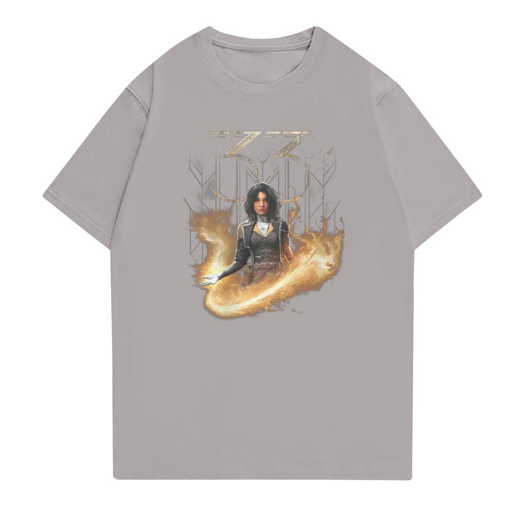 Modische Aldult Rundhals Kurzarm Arbeitskleidung Bedruckte Oberteile Für Sommeroberteile