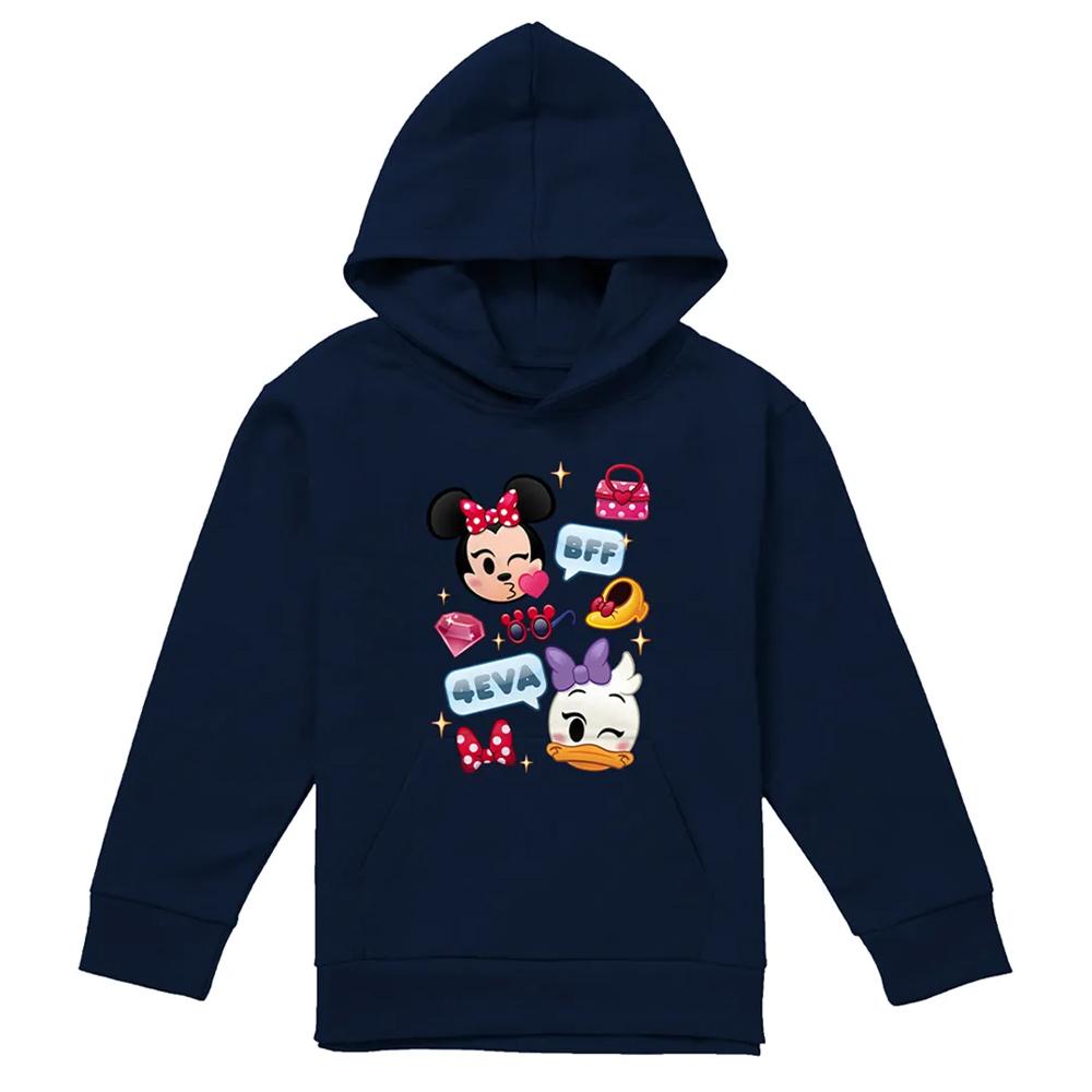 Disney Childrens/Kids Minnie Mouse & Daisy Emoji Hoodie