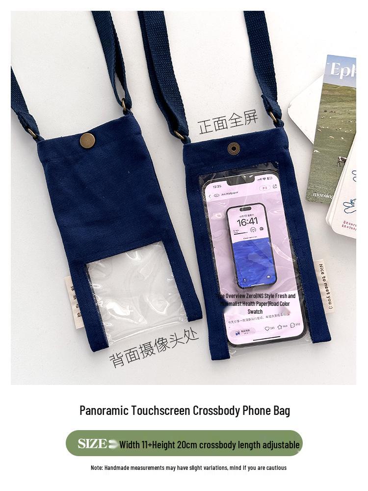 Sommerreise Touchscreen Umhänge-Handytasche - Mini Hänge-Halsbeutel