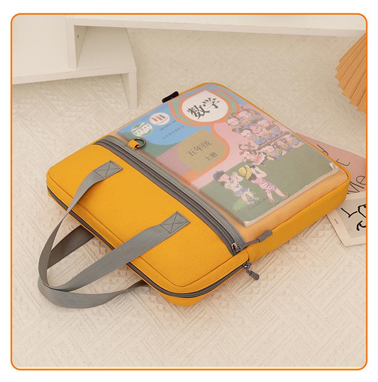 Middle School Student Zipper File Organizer - Large Capacity Bag for Books and Subject Sorting