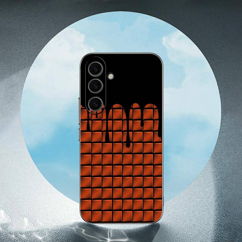 Wonka Chocolate Bar For Samsung Galaxy S23 S24 S25 Ultra S22 Plus S21 Black Soft Case Waterproof Soft Case