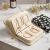 Transparent Jewelry Storage Book with Zipper Clear Pockets Thickened PVC Jewelry Holder Prevents Jewelry from Tangling Damage