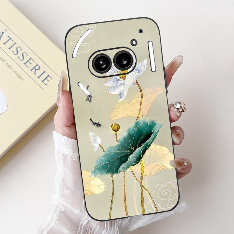 6.7" For Nothing Phone 2A Case A142 Silicone Luxury Flower Cute Cartoon Funny Shockproof Phone Case For Nothing Phone (2A) Cover
