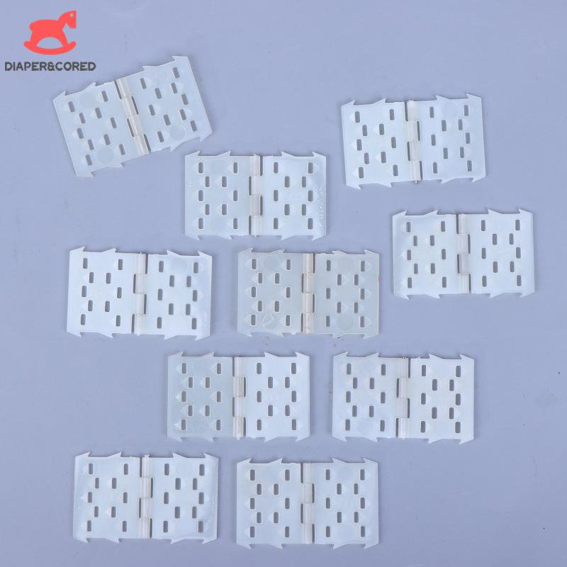 10Pcs Aileron Hinges For Rc Model Plane Wings Nylon Pinned Hinges For Rc Model Plane Wings /Tails Plastic Pinned Hinges