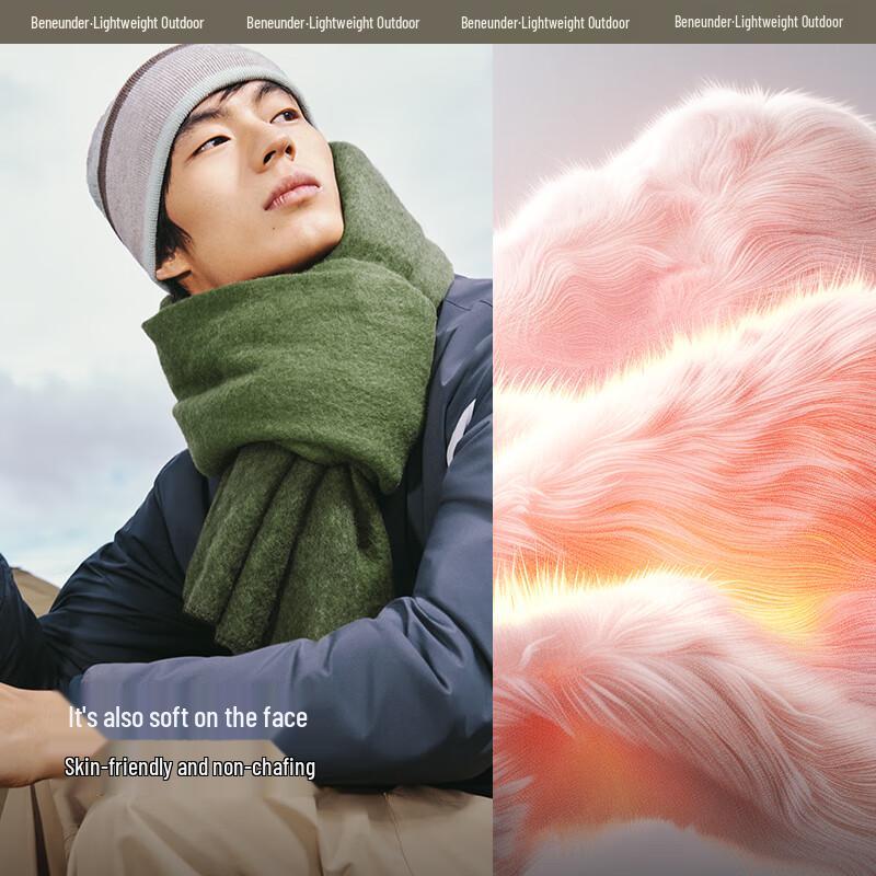 Beneath the Banana Unisex Warm Fleece Shawl Scarf