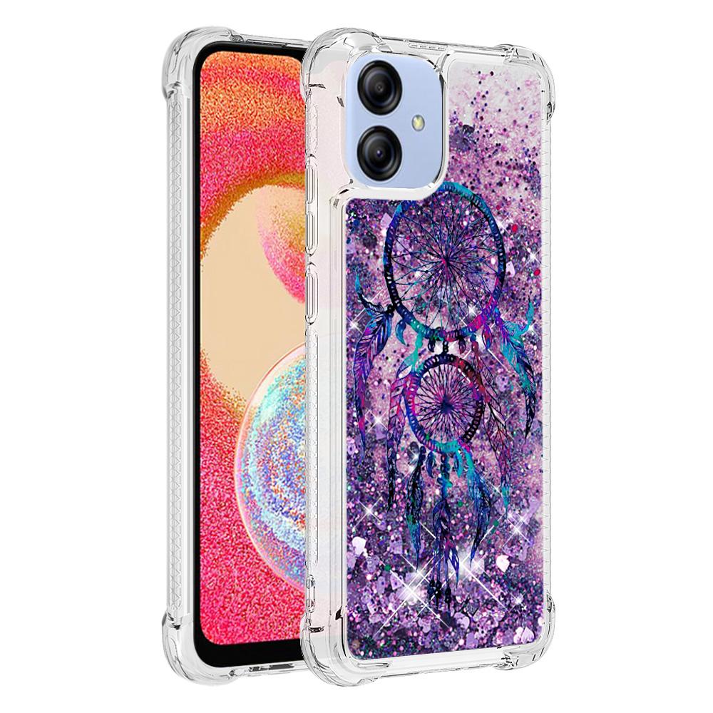 

For Samsung Galaxy A04e 4G/F04 4G/M04 4G TPU Case with Quicksand and Pattern Printed Wind Chimes