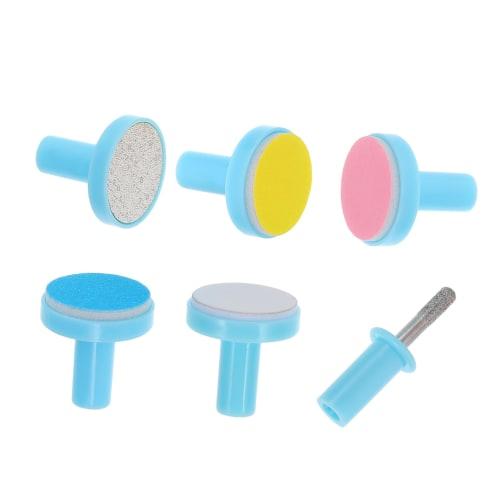 FOMIYES Baby Nail File Replacement Pads, Gentle Polishing Heads, Replacement Parts for Newborns and Toddlers, Set of 6, Colors Not Specified