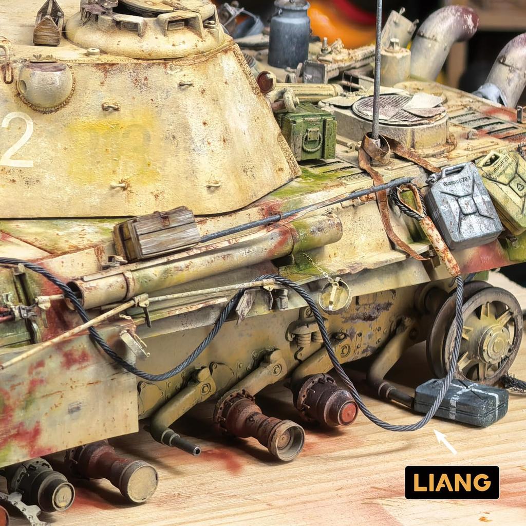 Liang Model Soft Tow X Miniature Non-Scale Cable, 1.2mm 1m, Accessory, LIANG-0450h (Military)