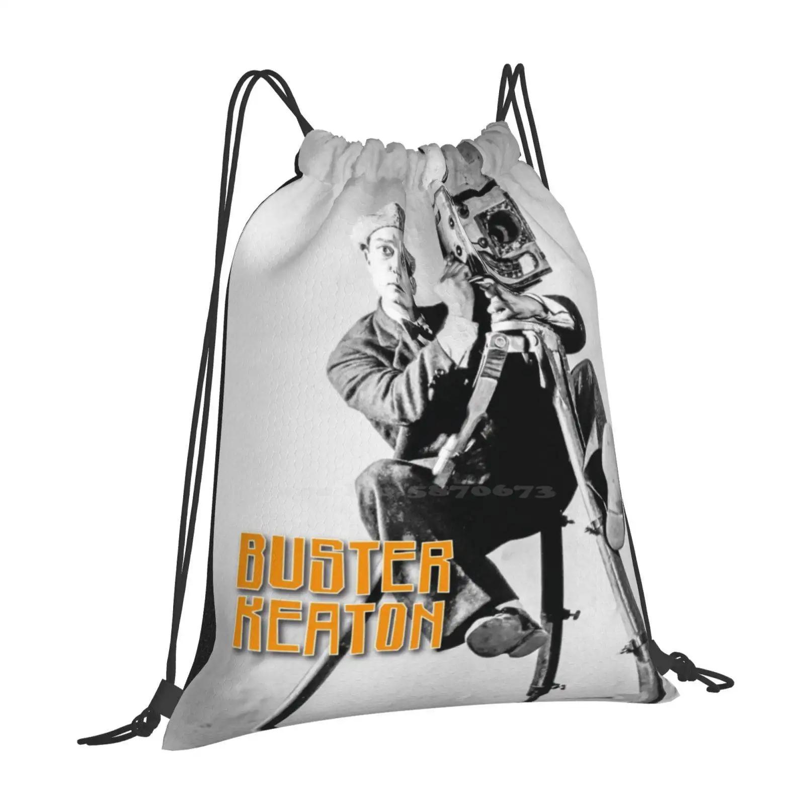 Buster Keaton Hot Sale Schoolbag Backpack Fashion Bags Buster Keaton Silent Movie Star American Actor Comedian Film Director OneSize