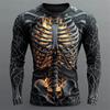 2026 Halloween 3D Potisk Dlouhý Rukáv Tričko pro Muže Gotické Trendy Streetwear Ležérní Topy Halloweenské Párty Trička Podzim Zima