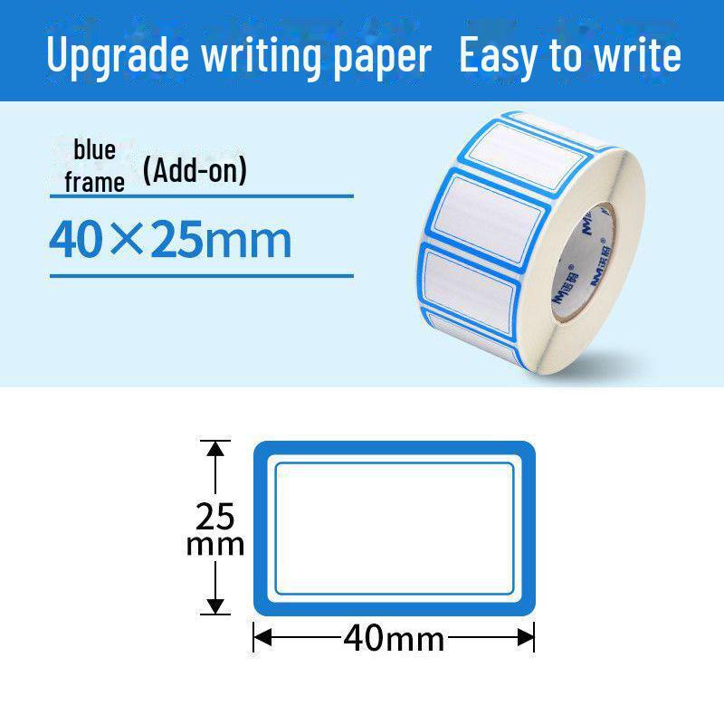 1000Pcs/roll Self-Adhesive Handwritten Price Tag Stickers for Office and Retail Marking
