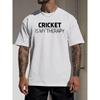 European sizes Cricket... Print Tee Shirt, Tees For Men, Casual Short Sleeve T-shirt For Summer