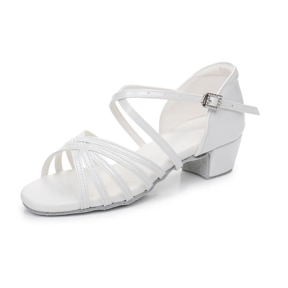 Newest Girl Latin Dance Shoes Children Ballroom Tango Cha-Cha Dance Soft Sole Salsa Practice Shoes