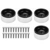 4pcs Metal 1.9 Inch Wheel Rims 10 Square Hole Hub for AXIAL SCX10 1 10 RC Climbing Car