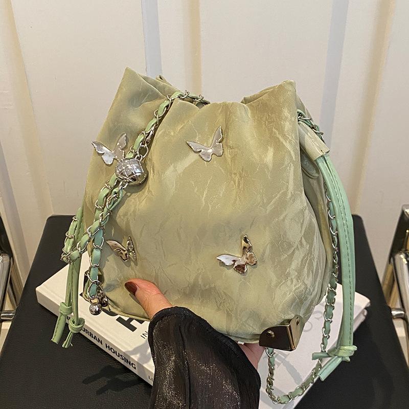 

Популярная сумка-бант Новая модная сумка кроссбоди для женщин Ins Универсальная сумка-ведро на одно плечо