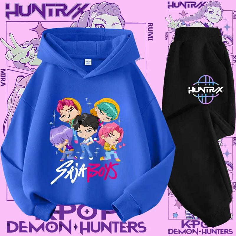 Ținută Streetwear Copii Hanorac K-Pop Demon Hunter Pulover Sweatshirt Anime Trening Desen Animat Fete Băieți Haine Copii