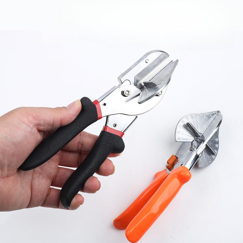 Adjustable Miter Cutter 45-135° – Multi-Angle Scissors for Plastic PVC Molding, Trim, and Wall Panels, Precision Cutting Tool
