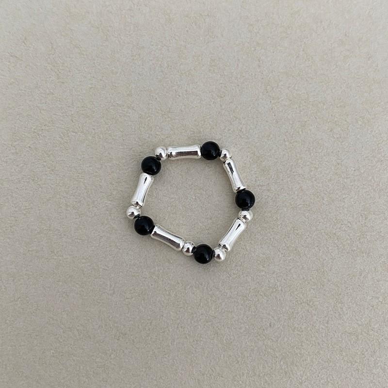 Tourmaline Vintage Stylish Pearl Ring For Women Beautiful Geometric Design