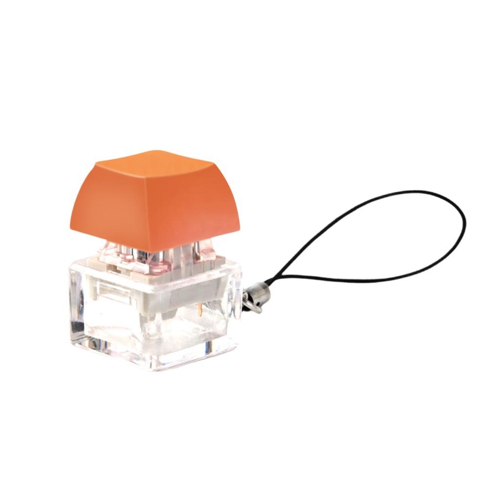No Lights Fidget Keychain DIY Keyboard Clicker Toy Relaxing Pinch Toy