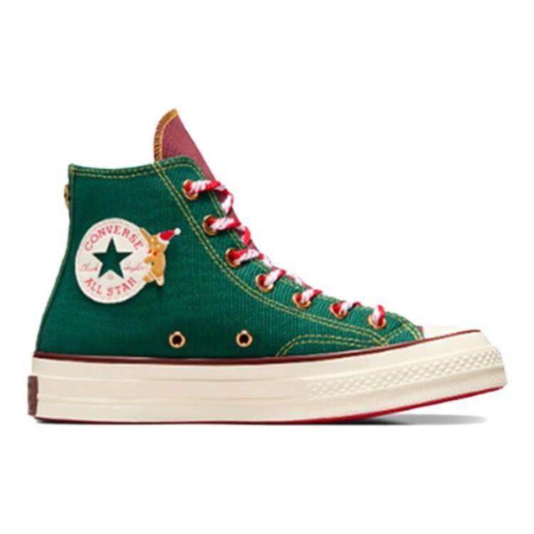 Converse Chuck 70 High Christmas Pack - Gingerbread Man Unisex Sneakers Green Dragon-Scale Red A07978C
