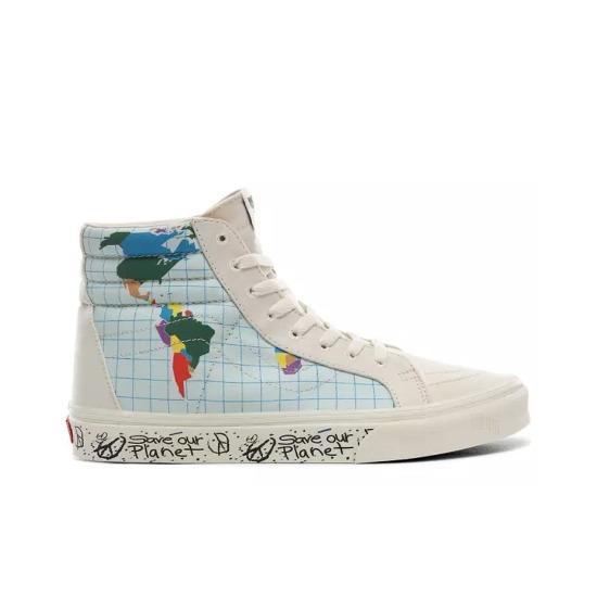 Vans Save Our Planet x Sk8-Hi Reissue 'White Multi' VN0A4BV8T2V Men's Shoes