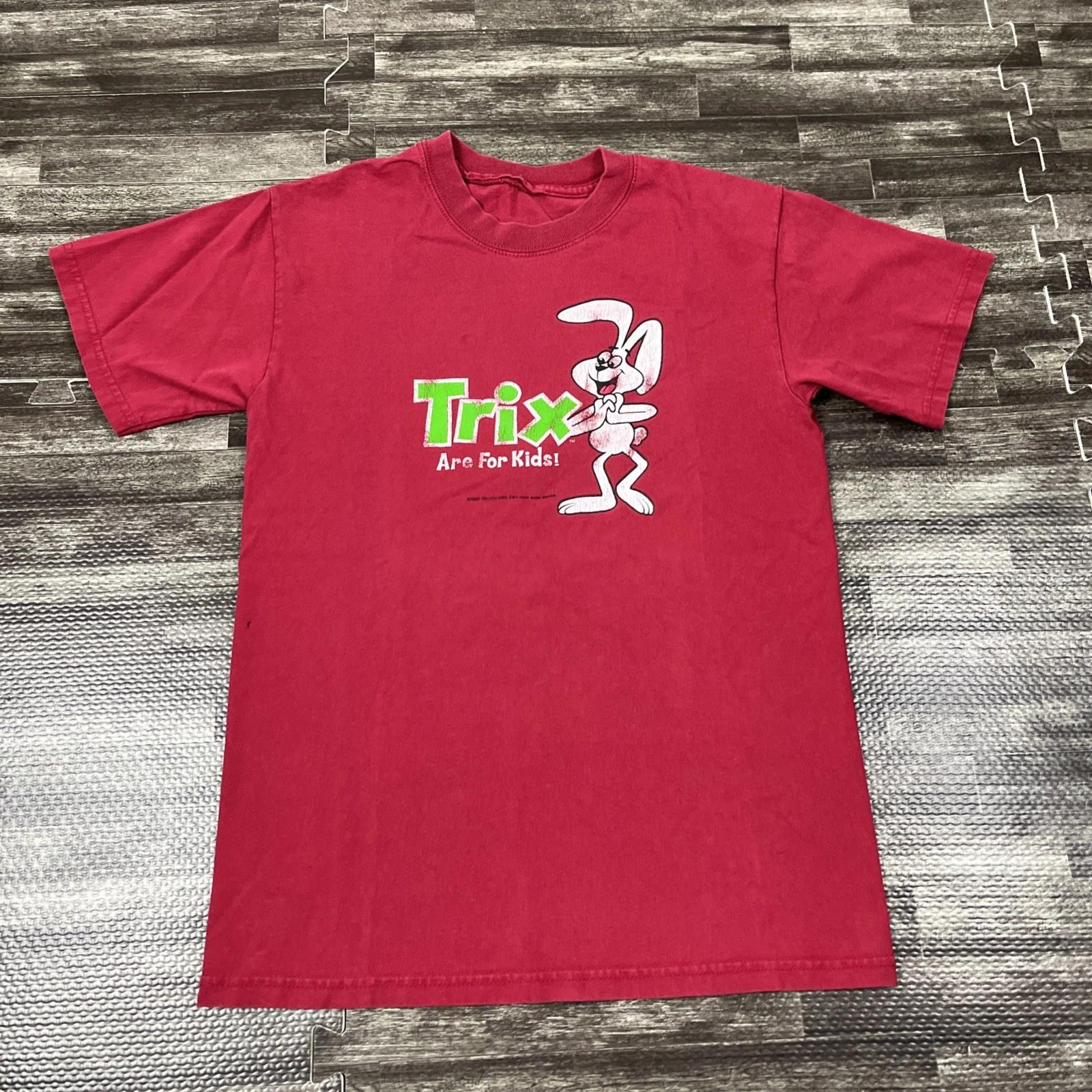 

Винтажная футболка Trix Cereal из 2000-х, красная, размер M, хорошо поношенная, VTG M