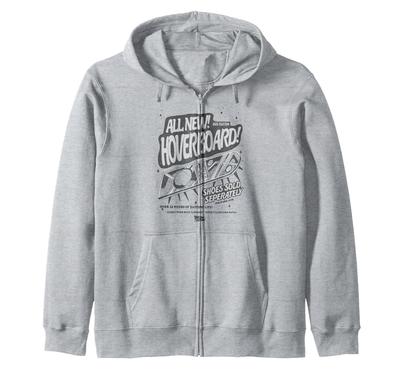 Back To the Future Hoverboard Flyer Zip Hoodie