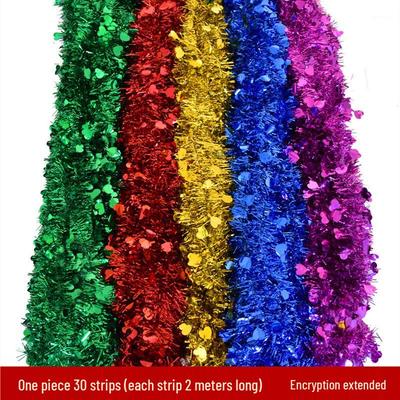 Xuan Shuo Tinsel Ribbon: Festive Decor for New Year, Birthdays, Christmas, Holidays, Weddings, June 1st