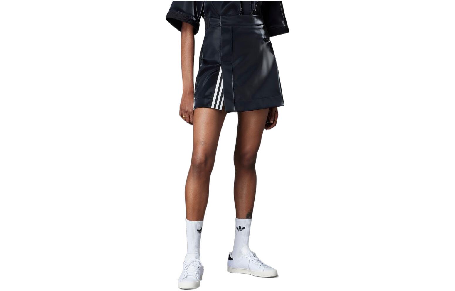 Adidas Blue Version High Shine Skirt Black HN0998 32
