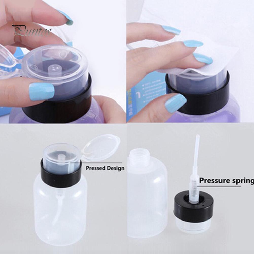Puntos Nail Art Maniküre Werkzeug Pumpe Spender Flasche Aceton polnischen Make-up Entferner