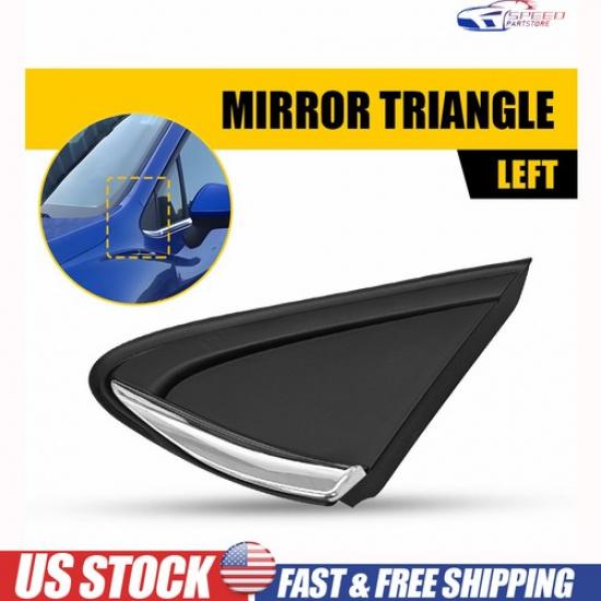 Left Mirror Corner Molding Cover Pillar Trim Chrome For 2016-19 Chevrolet Cruze