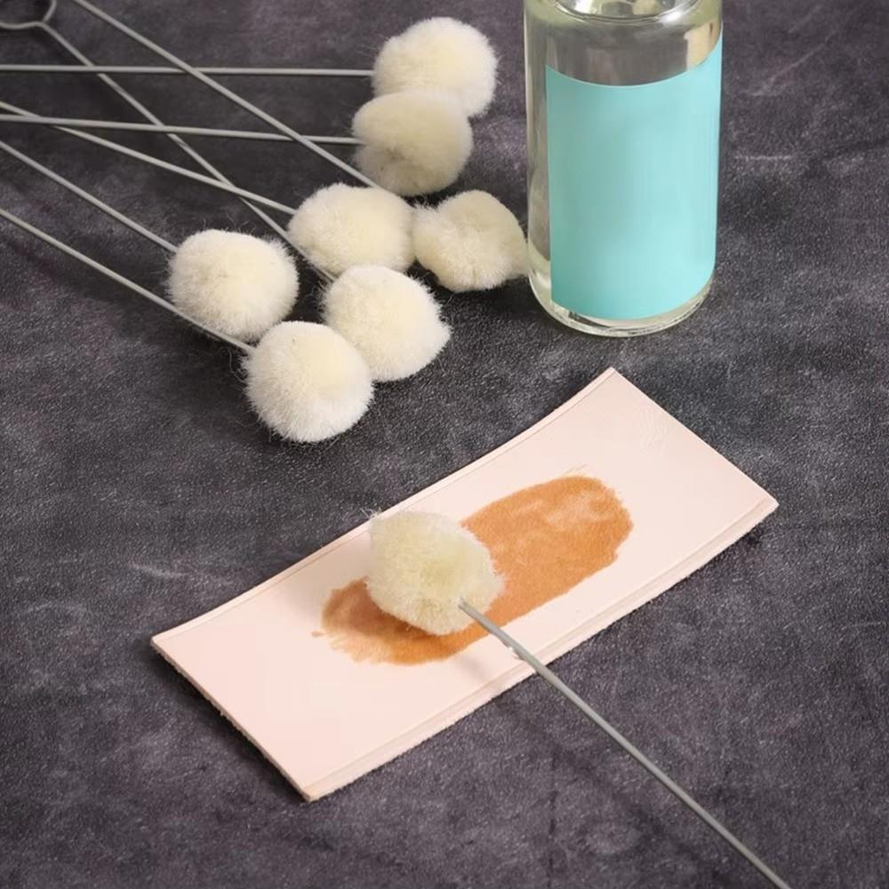 Dyeing Leather Dauber Tool Metal Handle Leather Dyeing Brush  Painting Applications