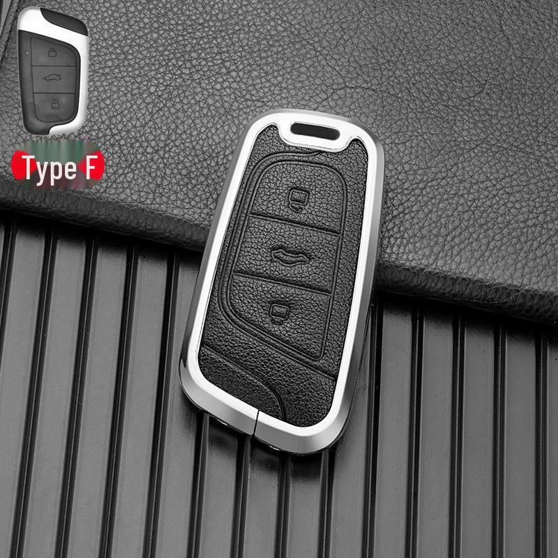 Metal Key Cover Shell for Chery Little Ant 22 Models - Black, Brown, Blue, Multicolor