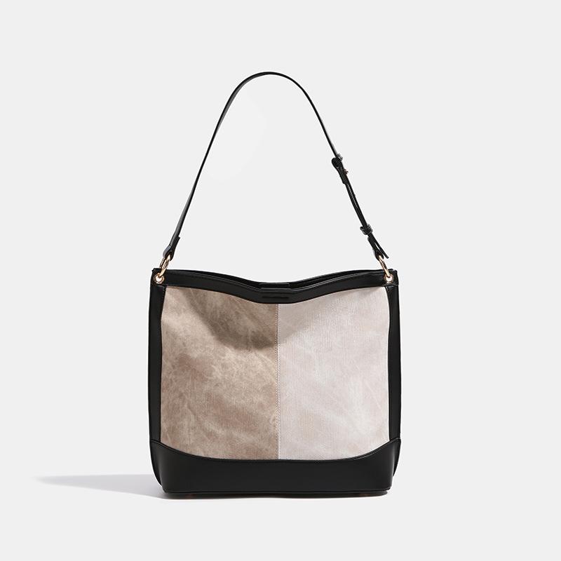 Ink Painting Gallery Tote Bag Large Capacity Women s Bag 2024 Spring/Summer New Fashion Trendy Textured Commuting Shoulder Bag чёрный
