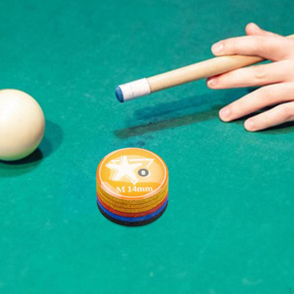 Billiards Cue Tip Diameter 14 mm High Hardness Supplies Head Pool Rod Accessories Replacement