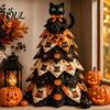 DIY Fabric Ornament Set Quilted Christmas Tree Craft Kit, Vintage Patchwork Handmade Xmas Sewing Set, Tabletop Holiday Decor for Beginners Adults Kids