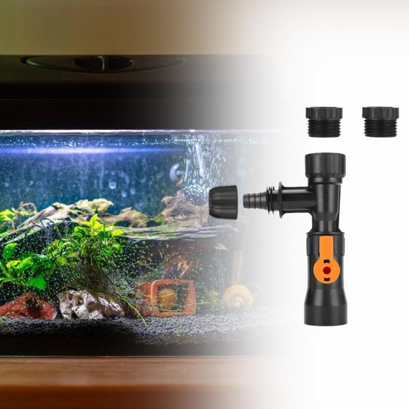 Handheld Water Change Cleaner for Home Fish Use, Faucet Link Tool with Connector Parts for Routine Debris Removal