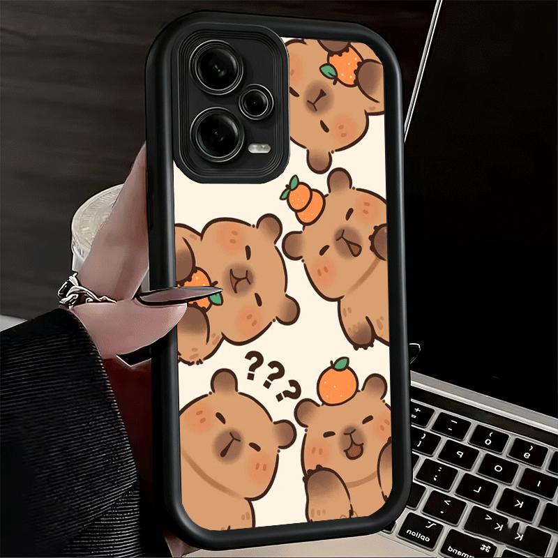 Funny Capybara Cartoon Cute Soft Phone Case for Xiaomi Poco X7 X6 X5 Pro X4 Gt X3 F7 Ultra M8 M7 Redmi 15C 15 14C 13 13C 12 12C