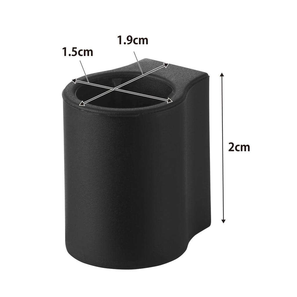 Yamazaki Magnet Pen Holder Set of 4 Tower Pen Stamp Lipstick Storage Magnet Type 10734 Black W1.5×D1.9×H2cm