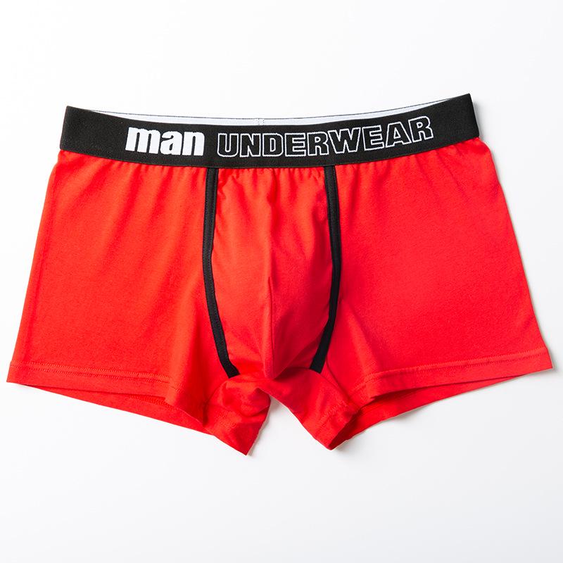 Men's Mid-Rise Pure Cotton Breathable Boxer Briefs - Youth Sports Trendy Style