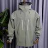 Embroidery Three Layer Mens Womens Camping Coat Outdoor Waterproof Windbreaker Hiking Ski Jackets