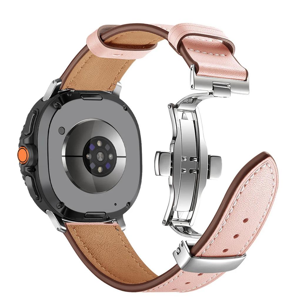 Premium Leather Band for Samsung galaxy watch 8 40mm 44mm  Business Strap for galaxy watch 8 classic 46mm Smartwatch Bracelet