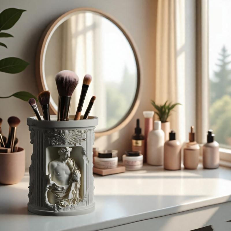 Art Statue Silicone Molds Flower Vase Silicone Molds for Epoxy Resin Flower Vase Pen Holder Organiser Home Decoration