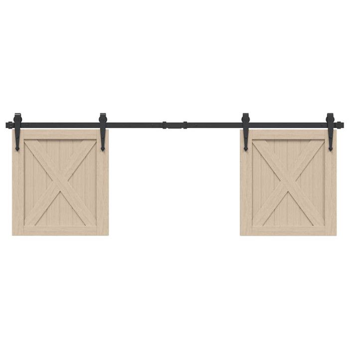 Kit de porte d armoire coulissante 152 cm acier au carbone