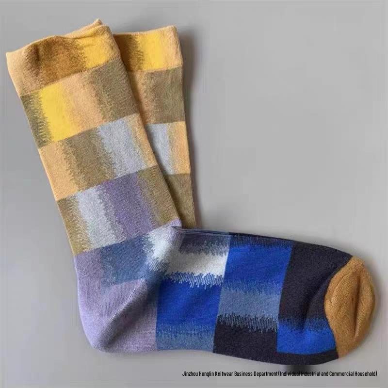 Neue BM Trendige Ölgemälde Serie: Künstlerische bunte Damen-Wadenstrümpfe