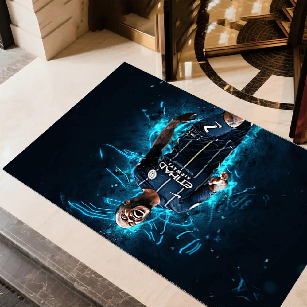 Man City Player Celebration Floor Mat Suitable for Foyer Dormitory Outdoor Decorate room Anti-slip Rug Decorate Offices Gift for Festivals