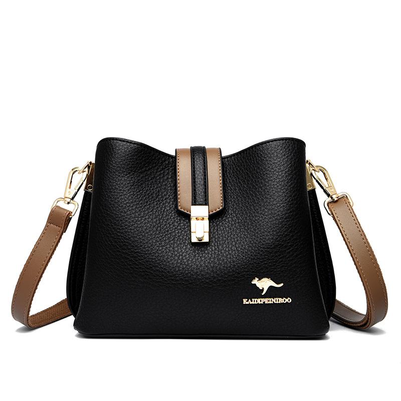 High-quality PU Leather Bucket Bags Luxury designer For Women Small Shoulder Messenger Bag Lady Fashion Handbags Luxury Totes
