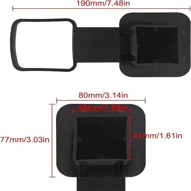 2 Inch Trailer Hitch Cover Tube Cover Plug Cap Rubber Fits 2 Inch Receivers Class 3 4 5 for Toyota Ford Jeep Chevrolet Nissan