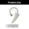 Fashionable Punk Fangs Lip Rings Resin Horseshoe Barbell Fashion Lip Clip Suitable for Statement at Parties and Event