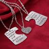 Mommy's Daddy Mommy World Set Little Girl Kids Love Fathers Day Mothers Day Stole Heart Necklace